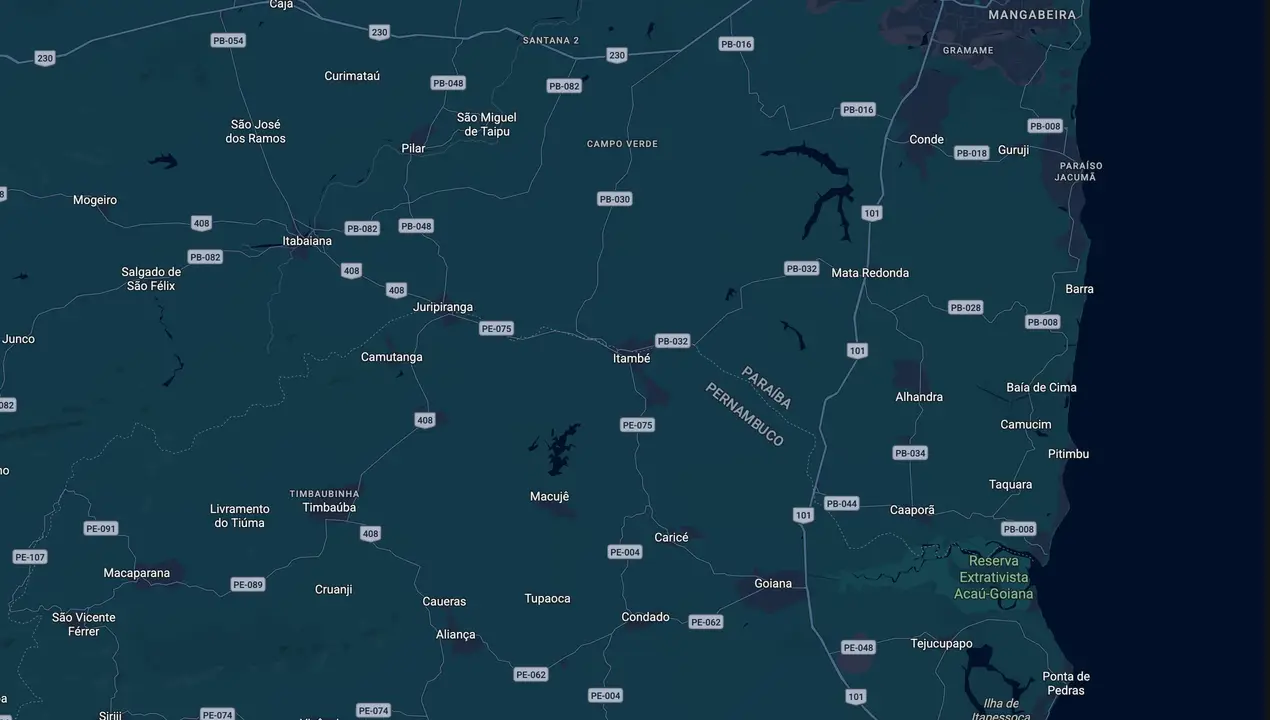 Mapa eleitoral de Armando Pimentel