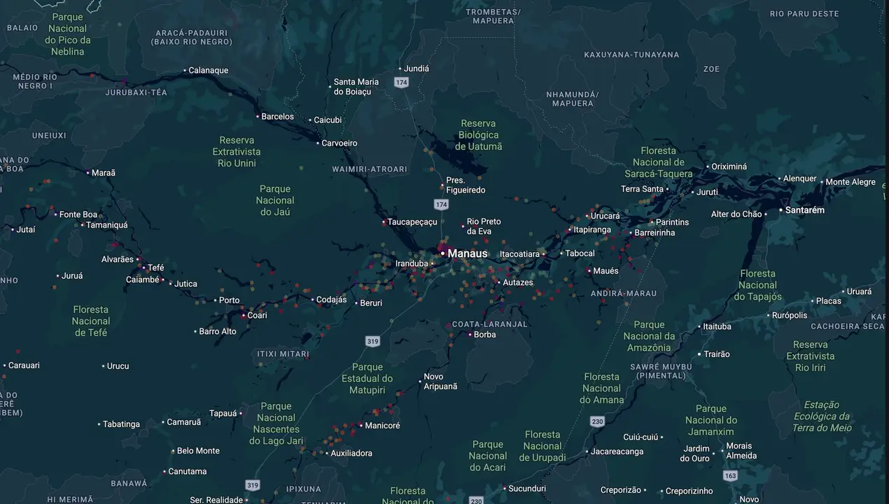 Mapa eleitoral de Atila Lins