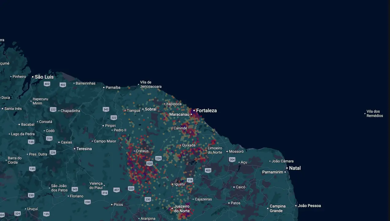 Mapa eleitoral de Audic Mota