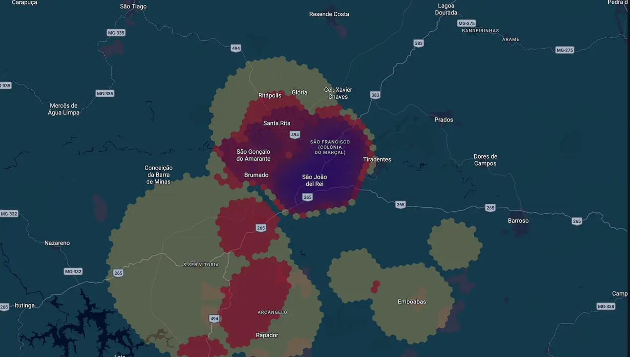 Mapa eleitoral de Aurelio Suenes