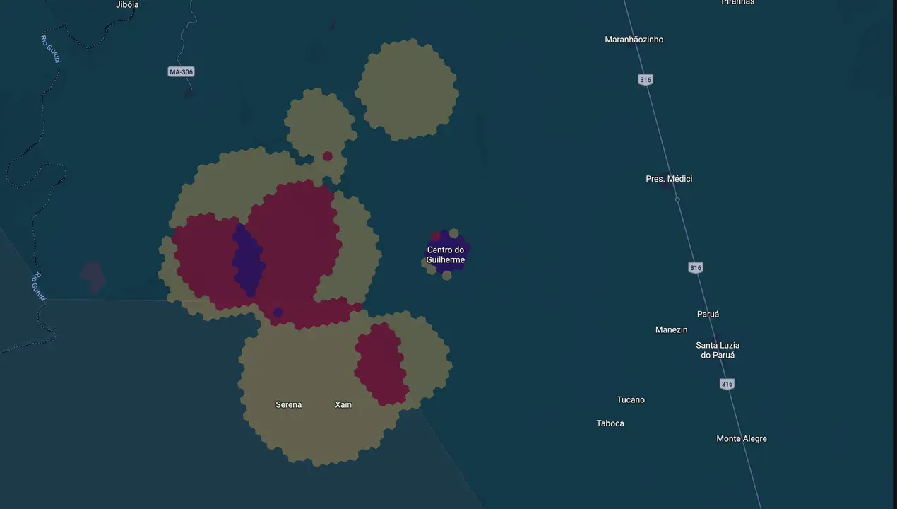 Mapa eleitoral de Auricélio