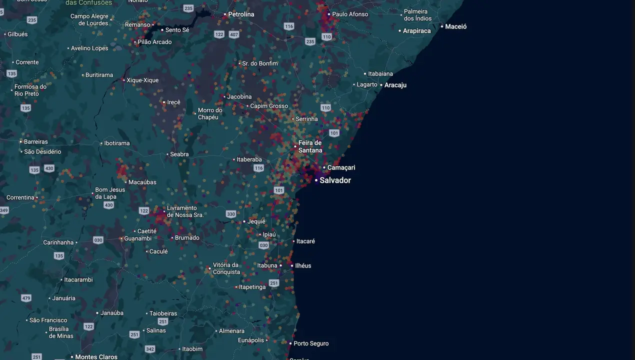 Mapa eleitoral de Bacelar