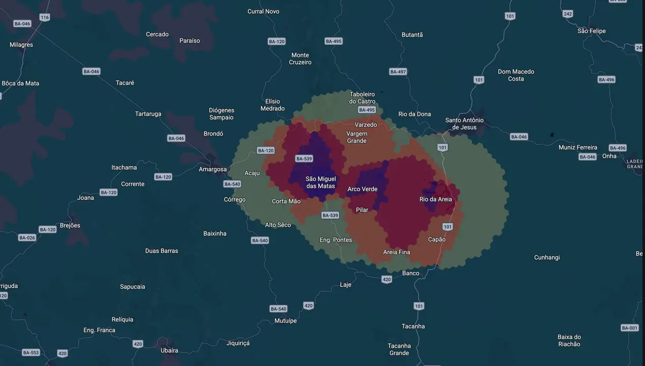 Mapa eleitoral de Baleia