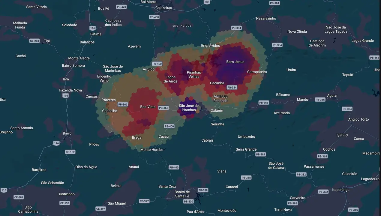 Mapa eleitoral de Bal Lins