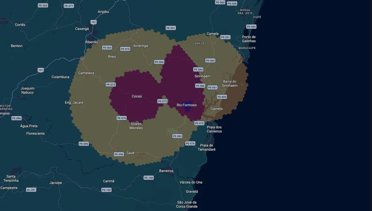 Mapa eleitoral de Berg de Hacker