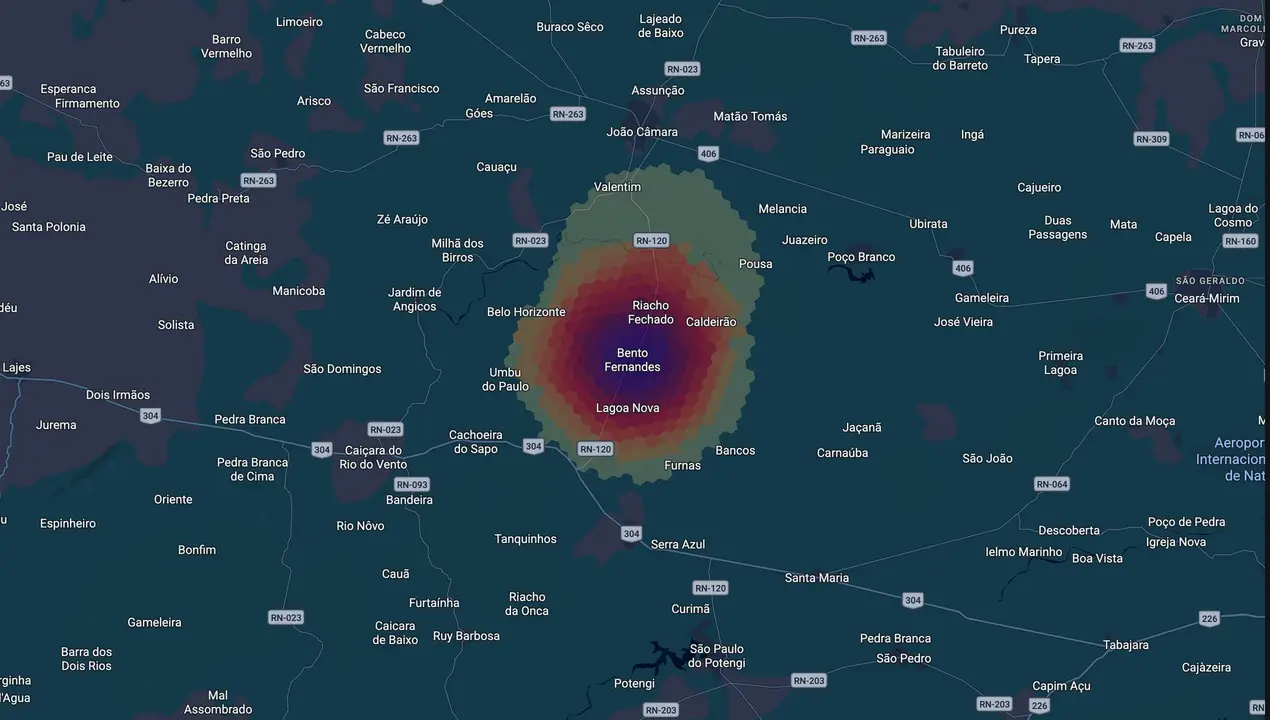 Mapa eleitoral de Berguinho