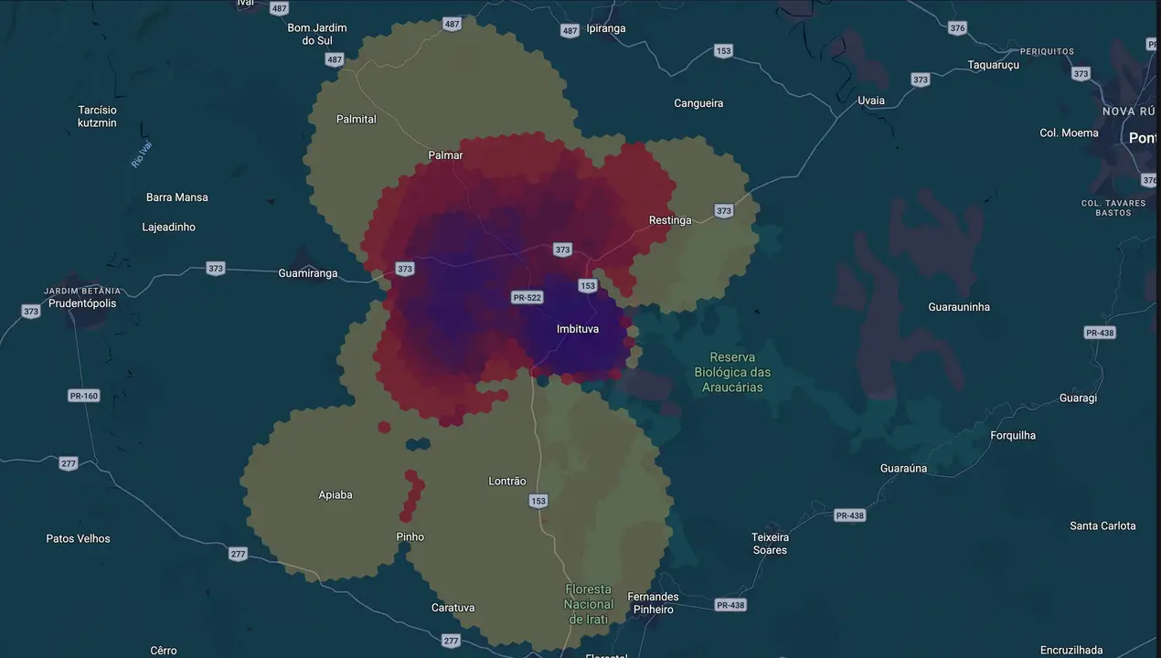 Mapa eleitoral de Bertoldo Rover
