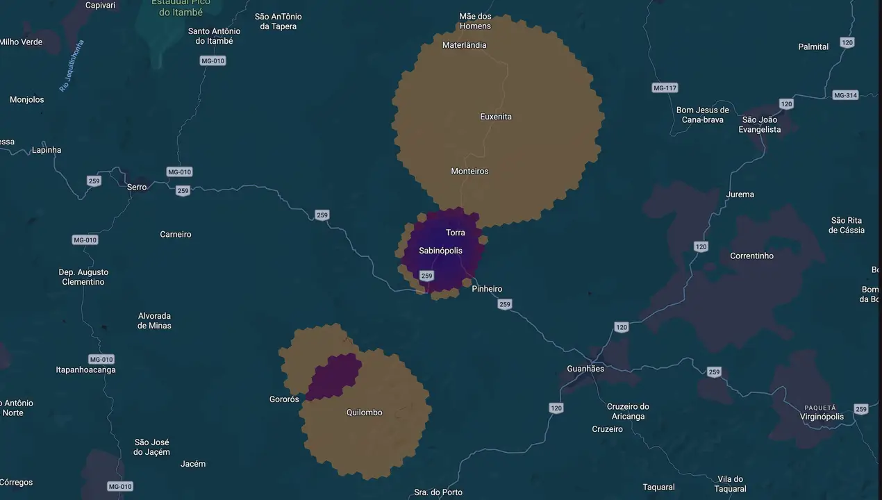 Mapa eleitoral de Beto
