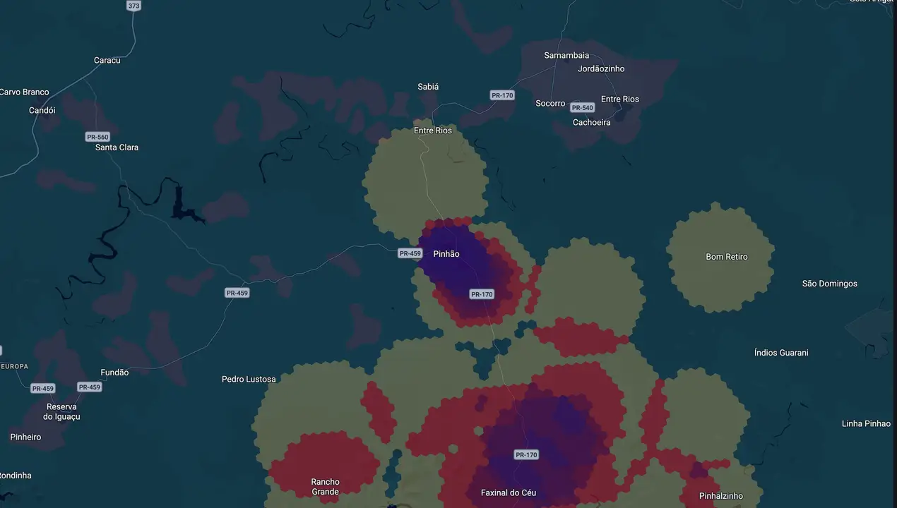 Mapa eleitoral de Valdecir Biasebetti