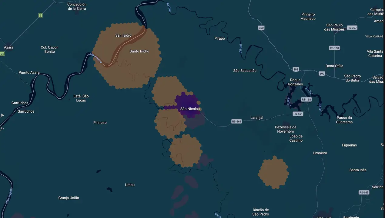 Mapa eleitoral de Bidu