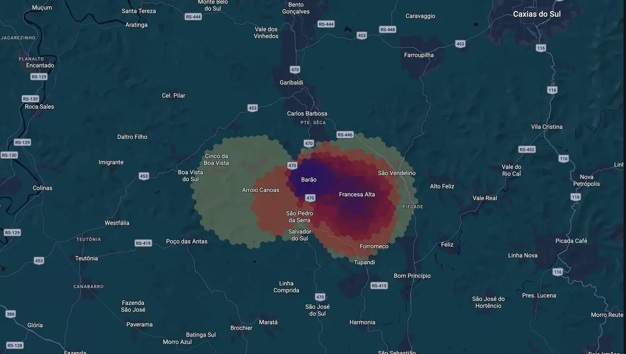Mapa eleitoral de Biriba