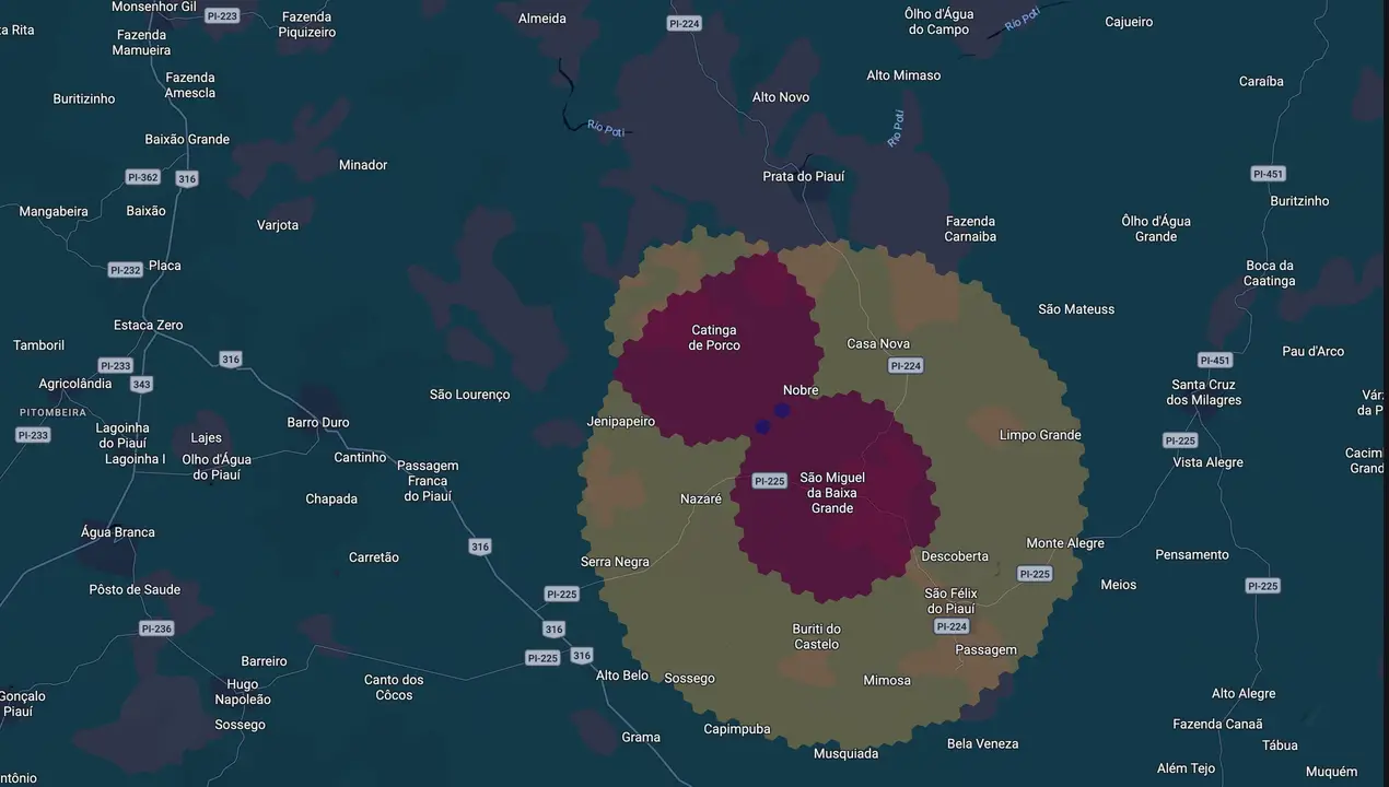 Mapa eleitoral de Bispo