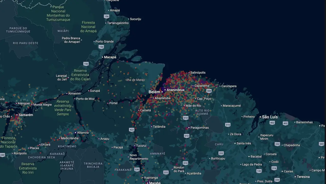 Mapa eleitoral de Bogo