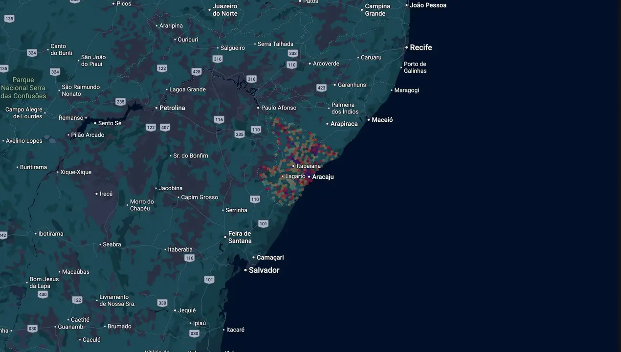 Mapa eleitoral de Bosco Costa