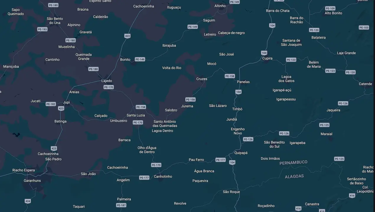 Mapa eleitoral de Branco de Geraldo