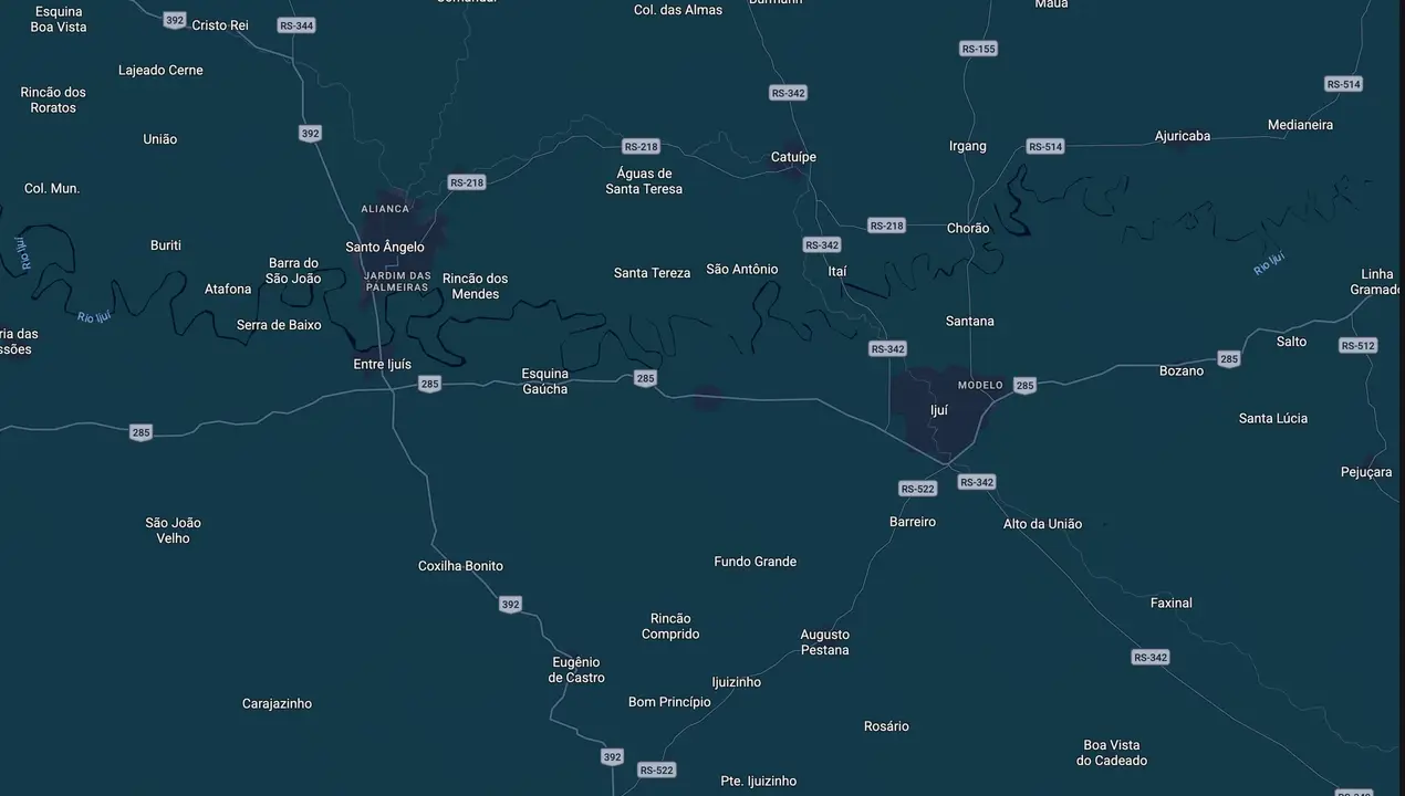 Mapa eleitoral de Bráulio Scherer