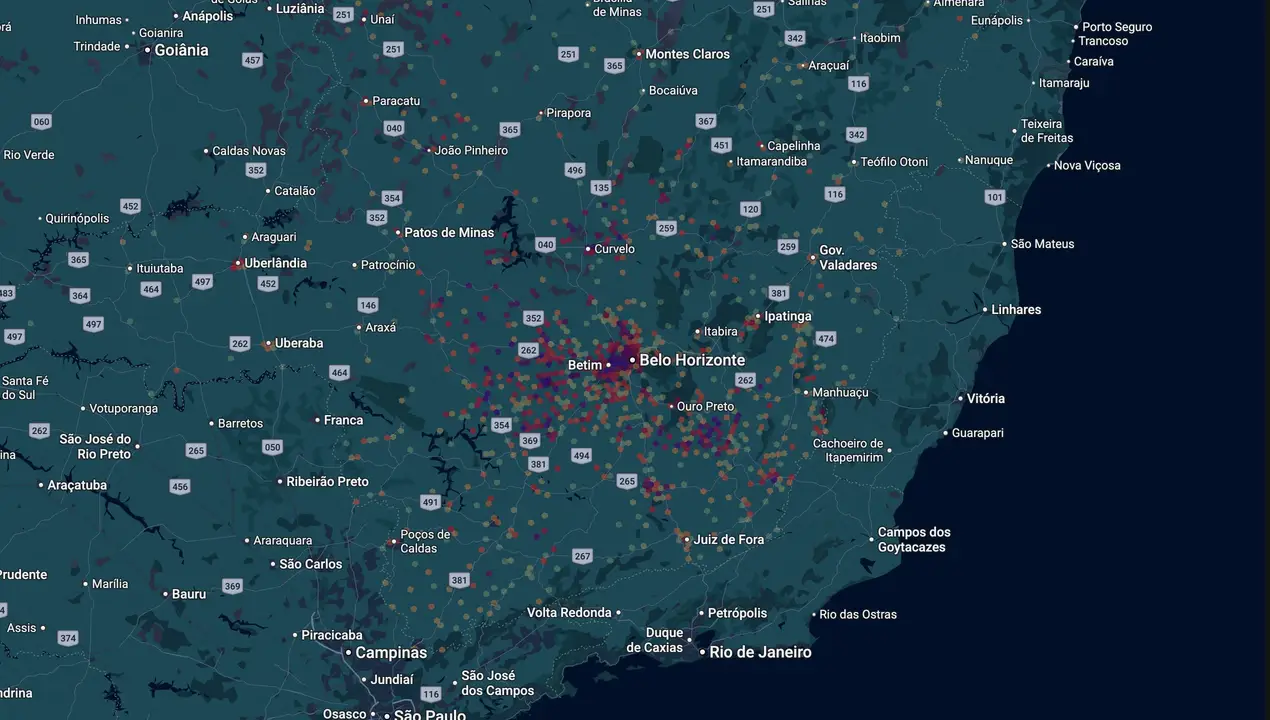 Mapa eleitoral de Bruce Martins