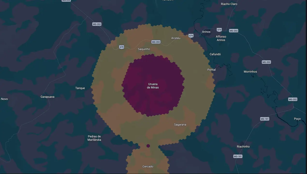 Mapa eleitoral de Bruno Raphael