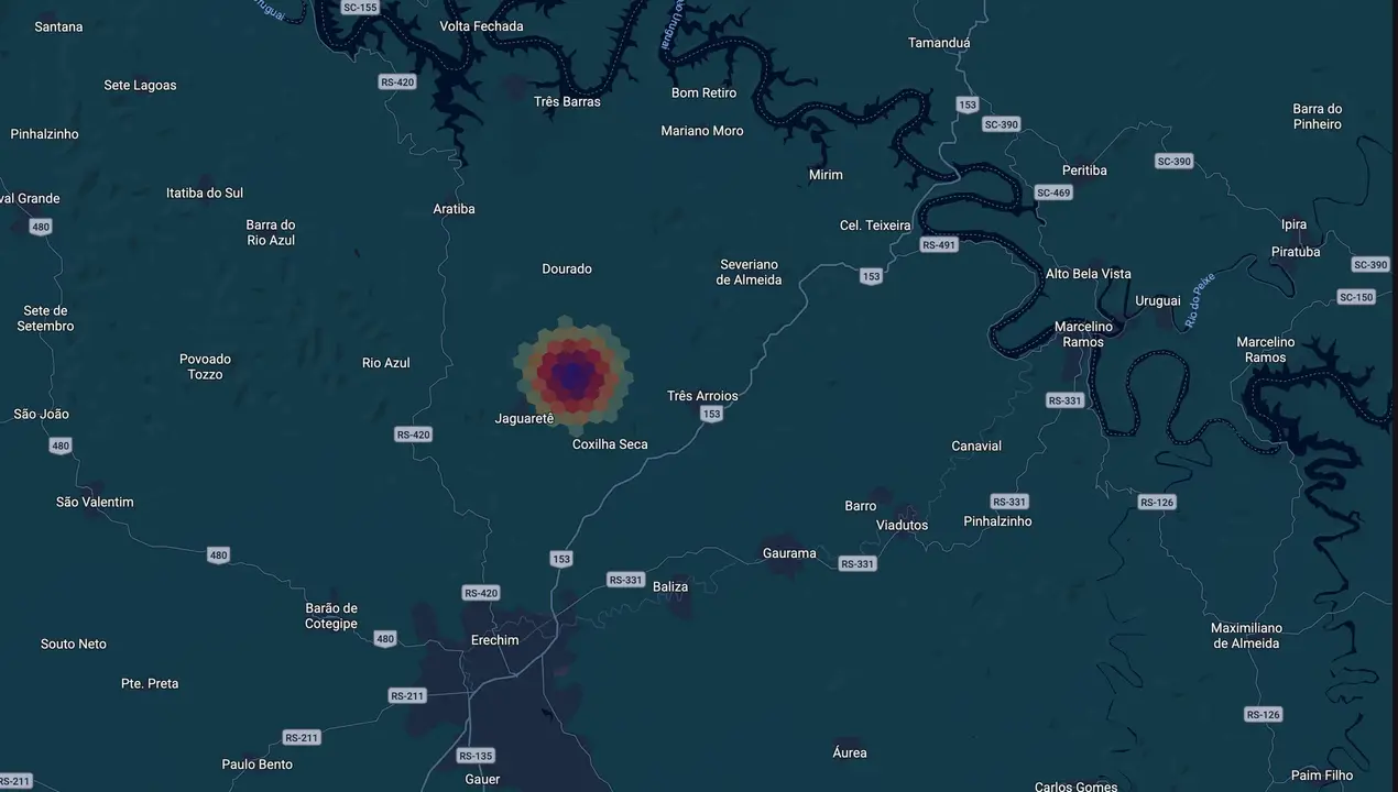 Mapa eleitoral de Carlos Burille