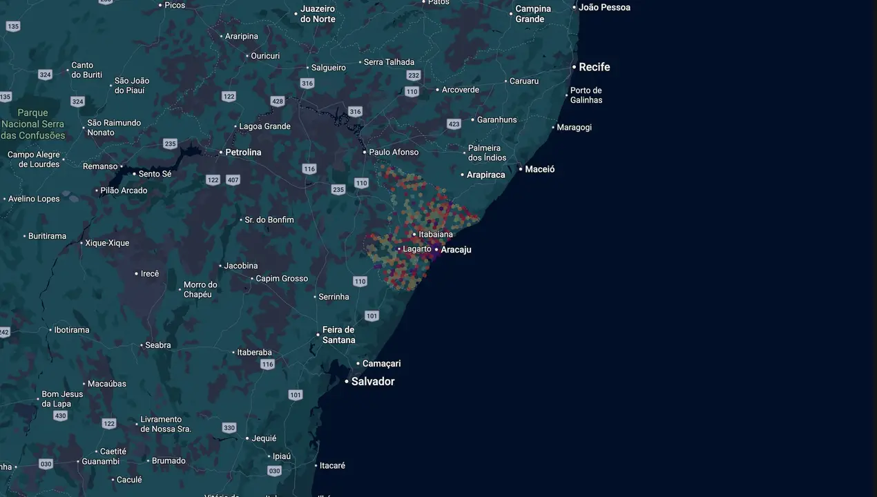 Mapa eleitoral de Cadu Silva