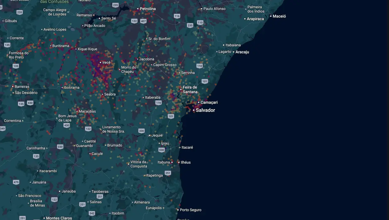 Mapa eleitoral de Cafu Barreto