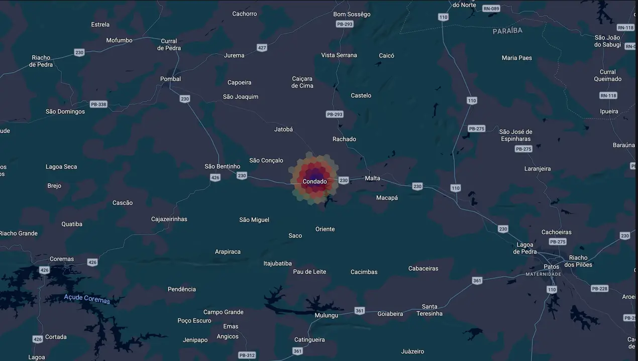 Mapa eleitoral de Caio Paixão
