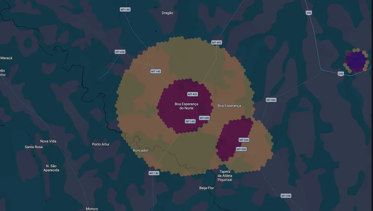 Mapa eleitoral de Calebe Francio