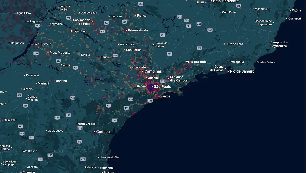 Mapa eleitoral de Campos Machado
