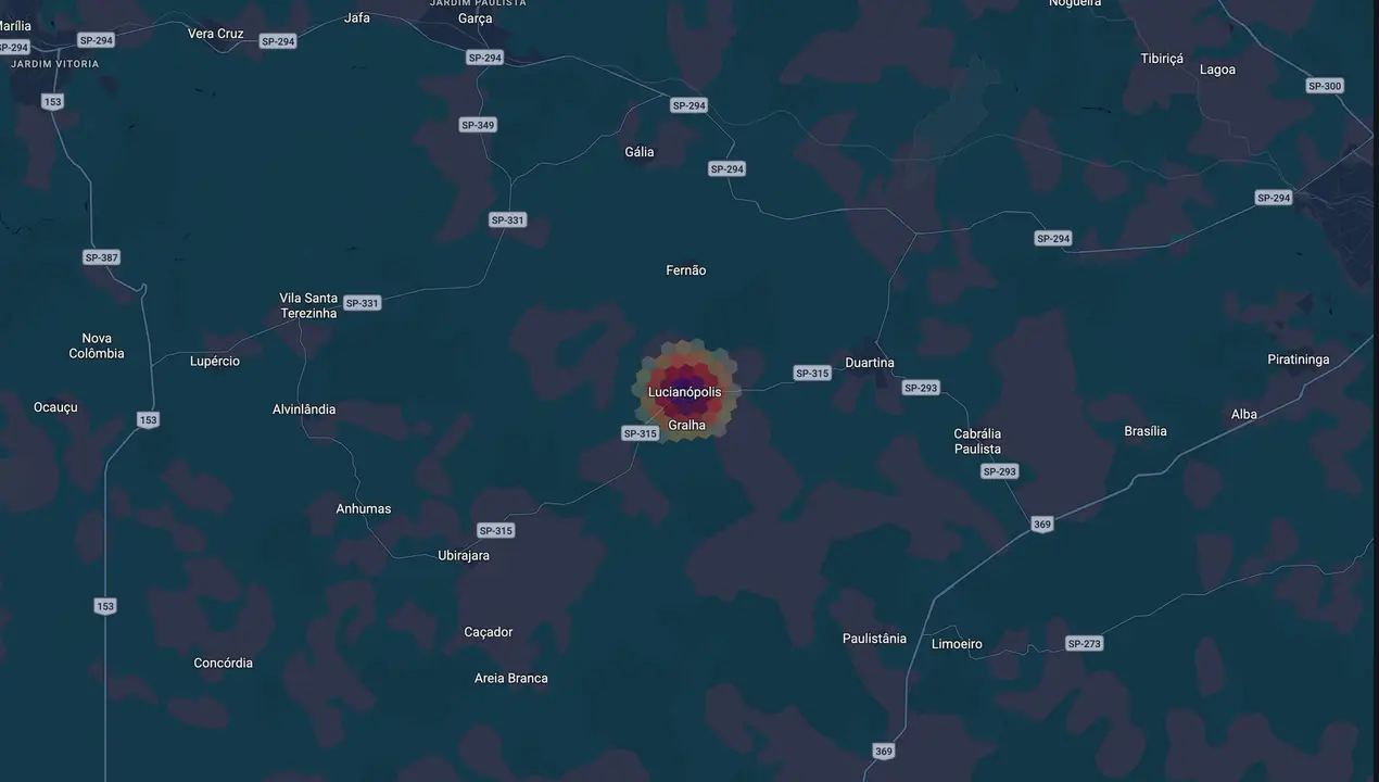 Mapa eleitoral de Canelinha