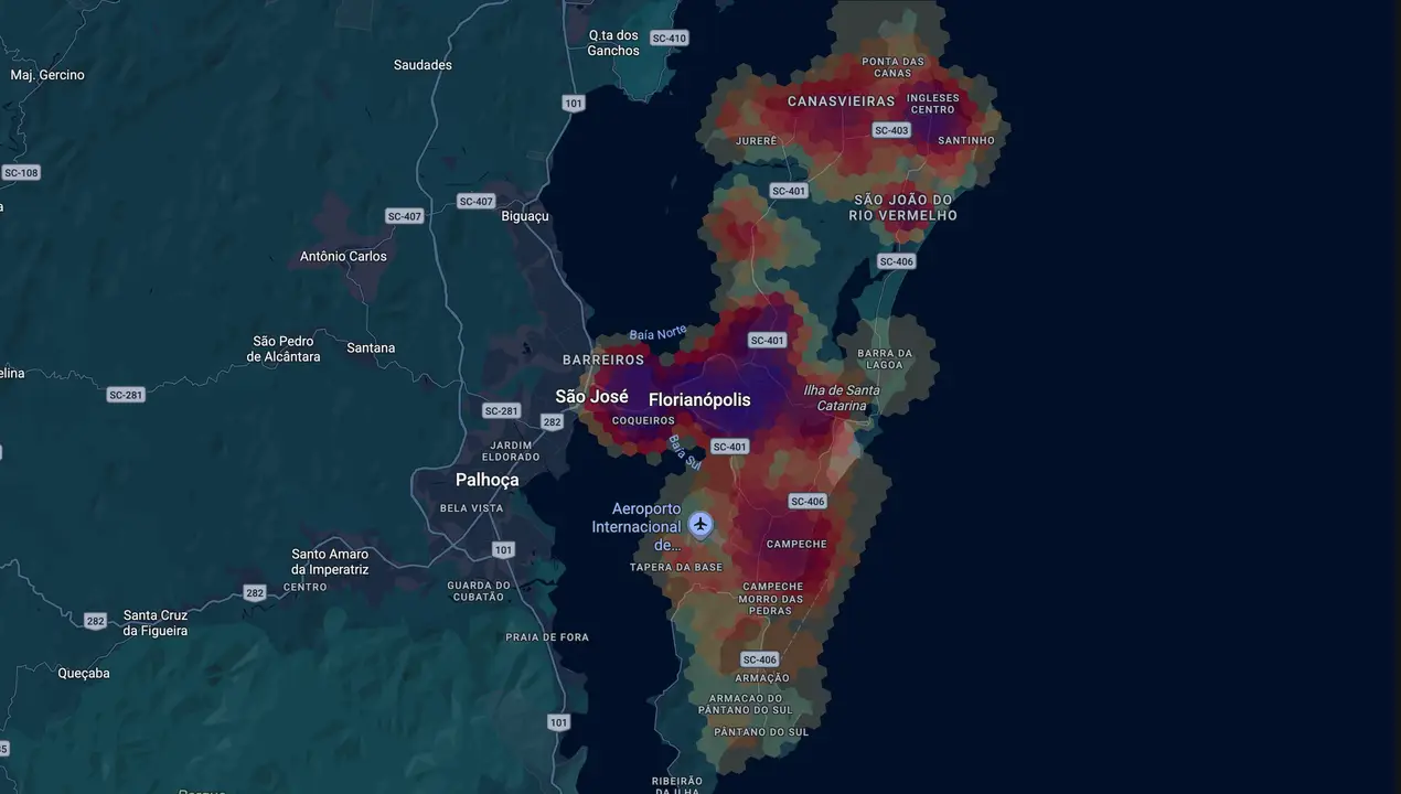 Mapa eleitoral de Carla Ayres