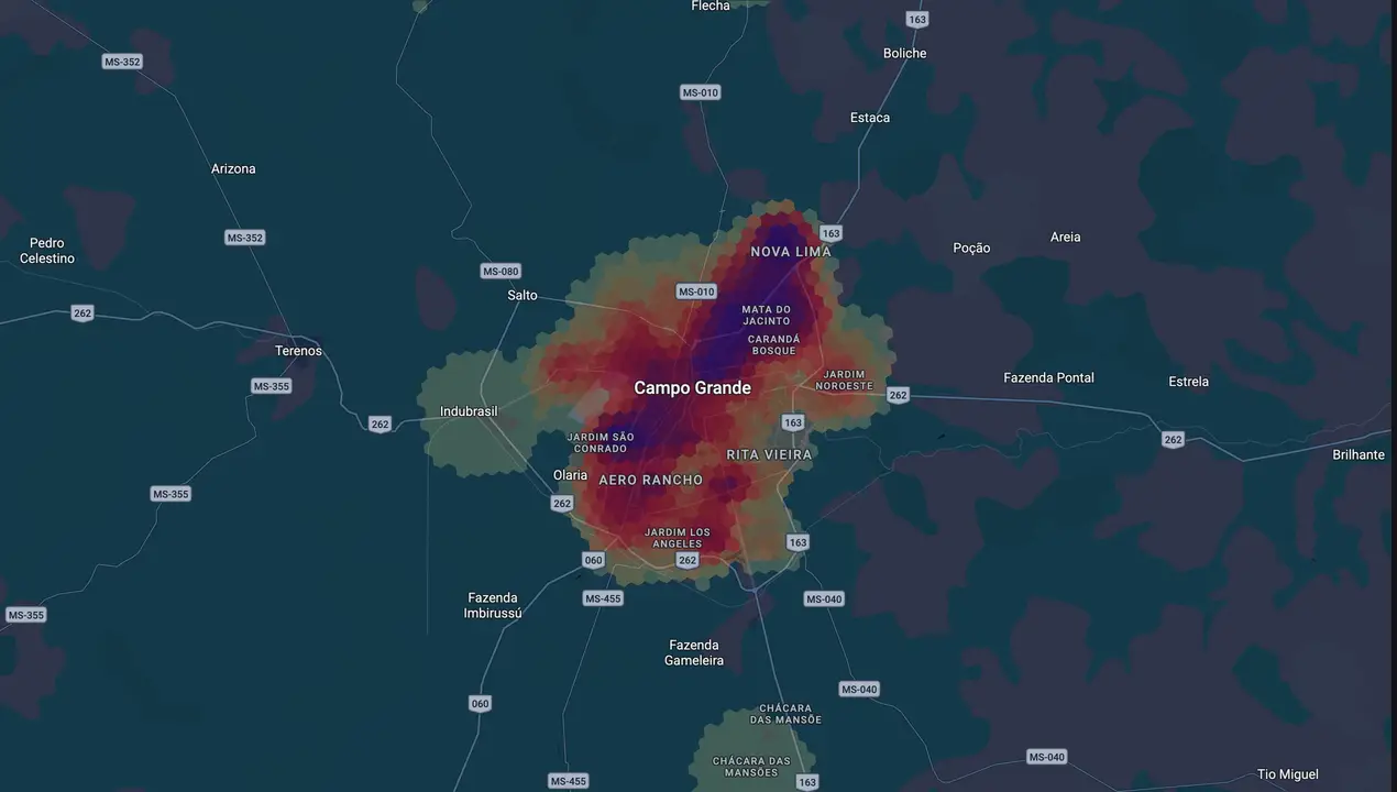 Mapa eleitoral de Carlão Comunitário Mesmo
