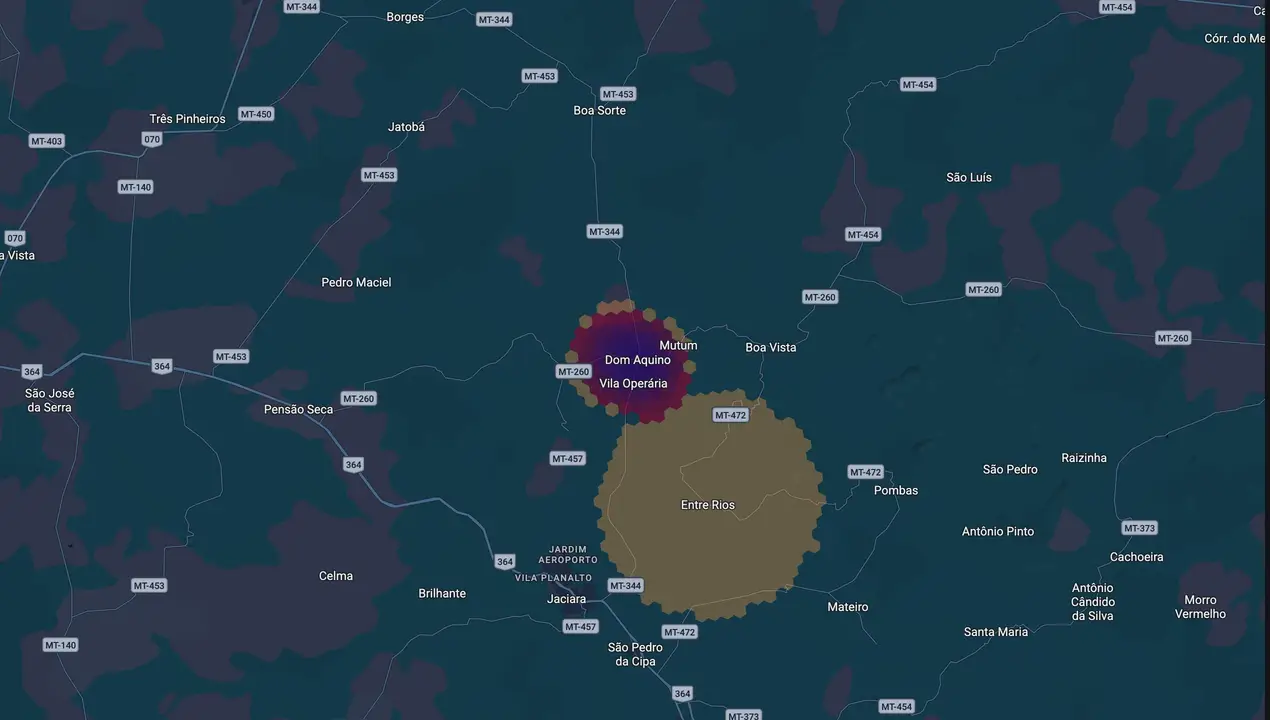 Mapa eleitoral de Carlim Amarelo