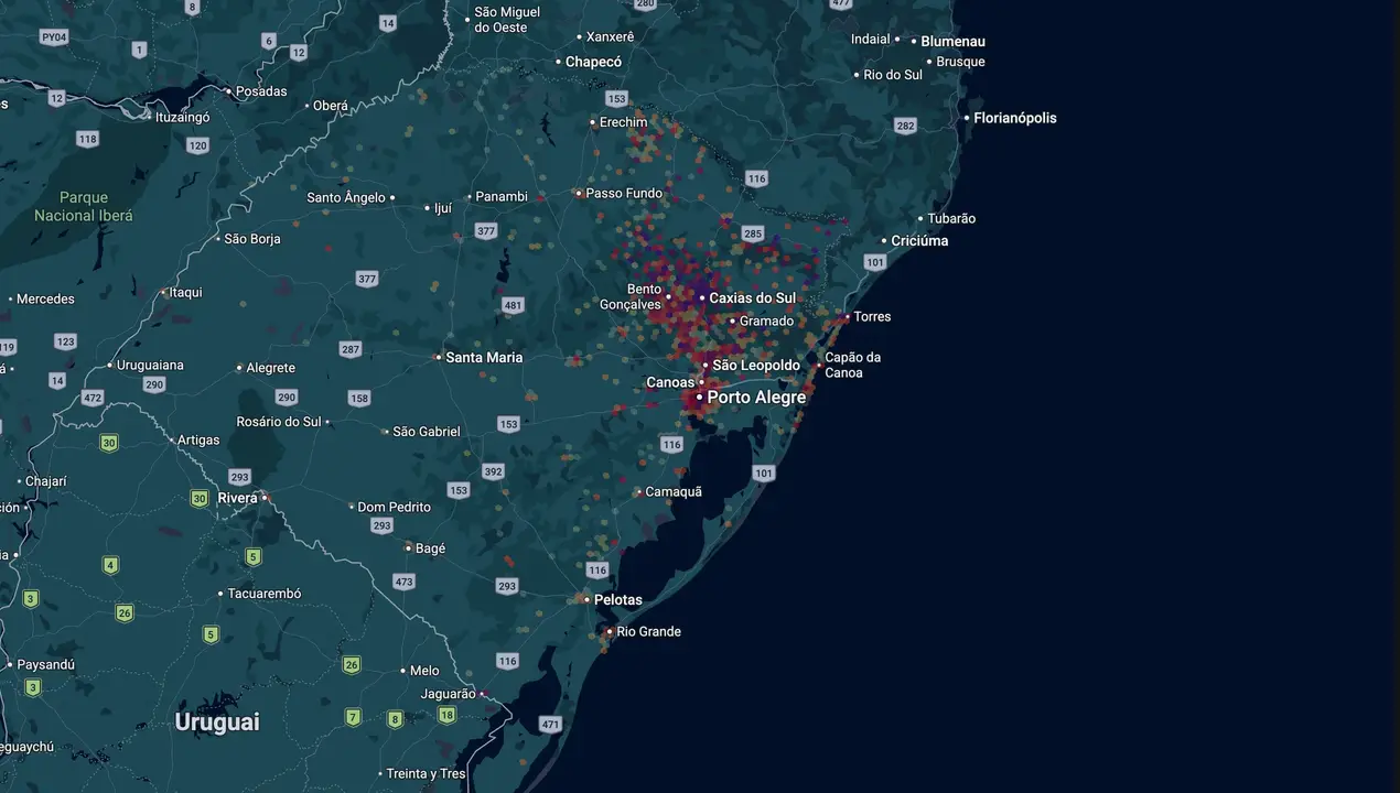 Mapa eleitoral de Carlos Búrigo