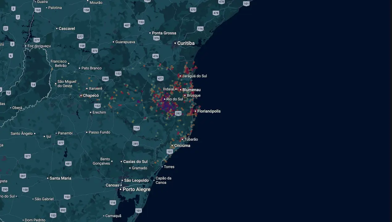 Mapa eleitoral de Carlos Felipe