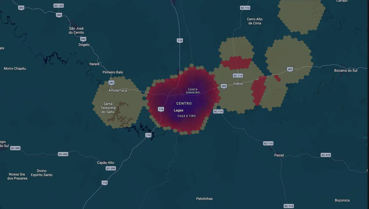 Mapa eleitoral de Carmen Zanotto