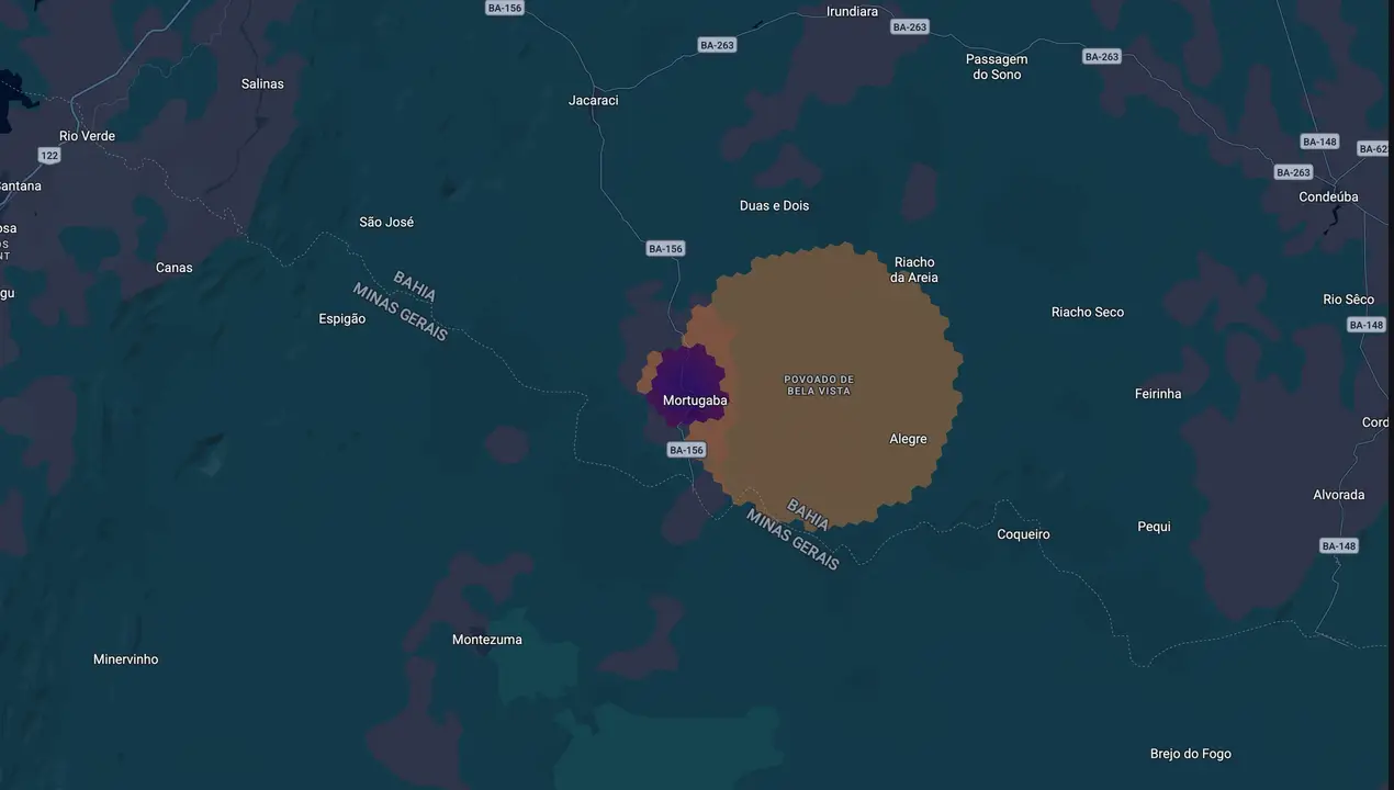 Mapa eleitoral de Cássia