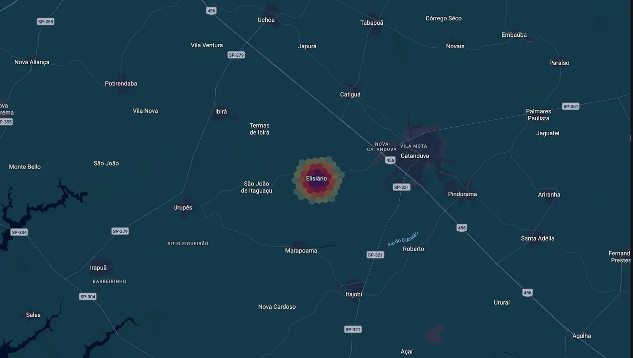 Mapa eleitoral de Cássio Bertelli