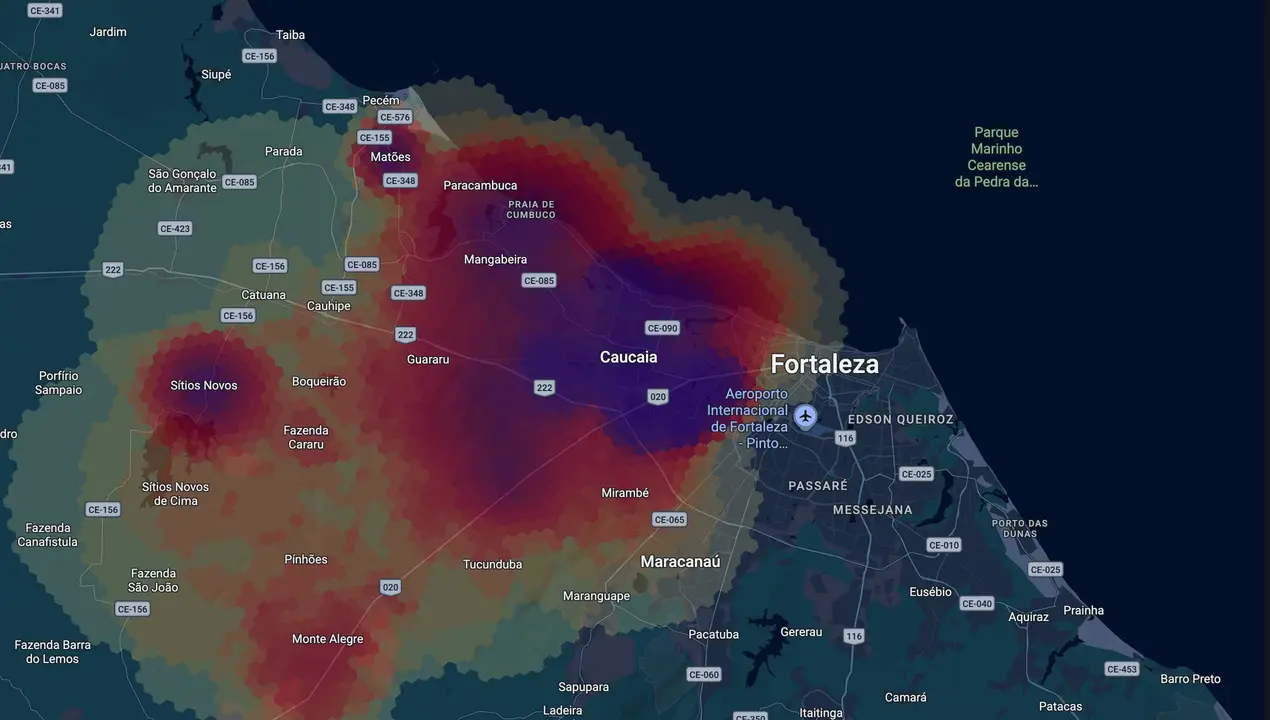 Mapa eleitoral de Catanho