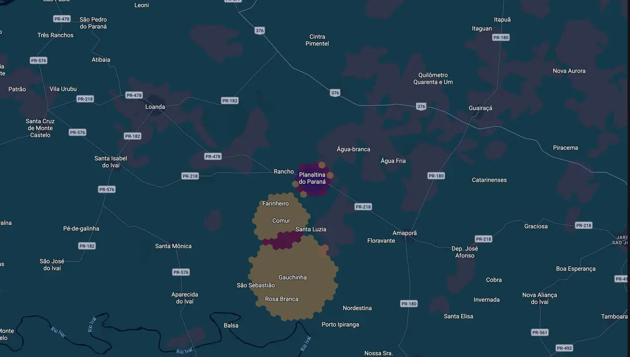 Mapa eleitoral de Celso Maggioni