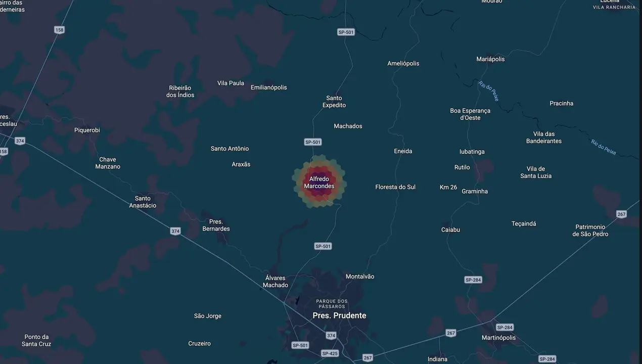 Mapa eleitoral de Celso Pirani