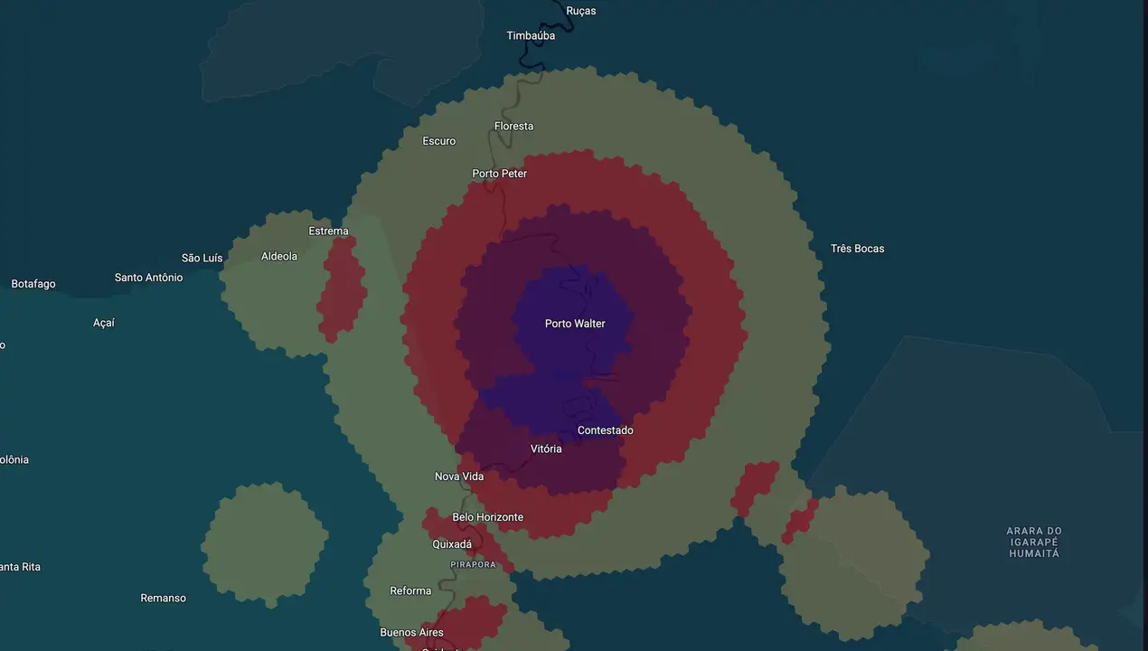 Mapa eleitoral de Cesar Andrade