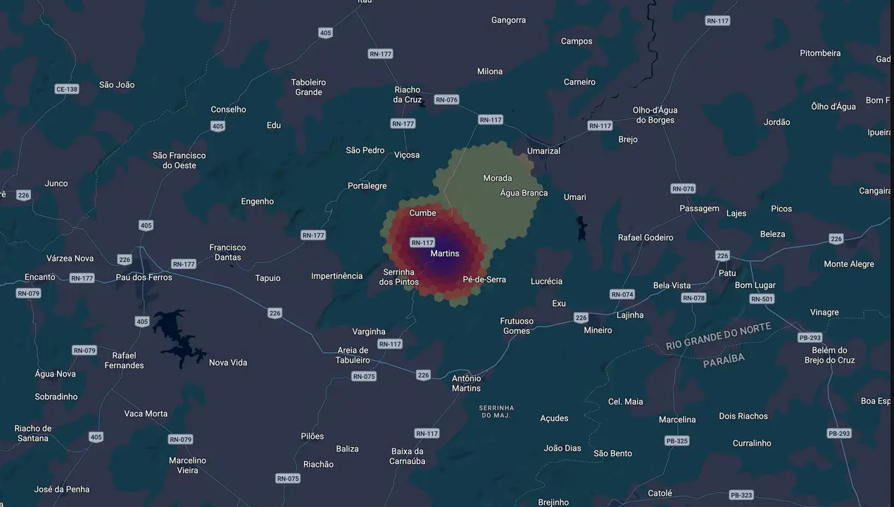 Mapa eleitoral de César Móveis