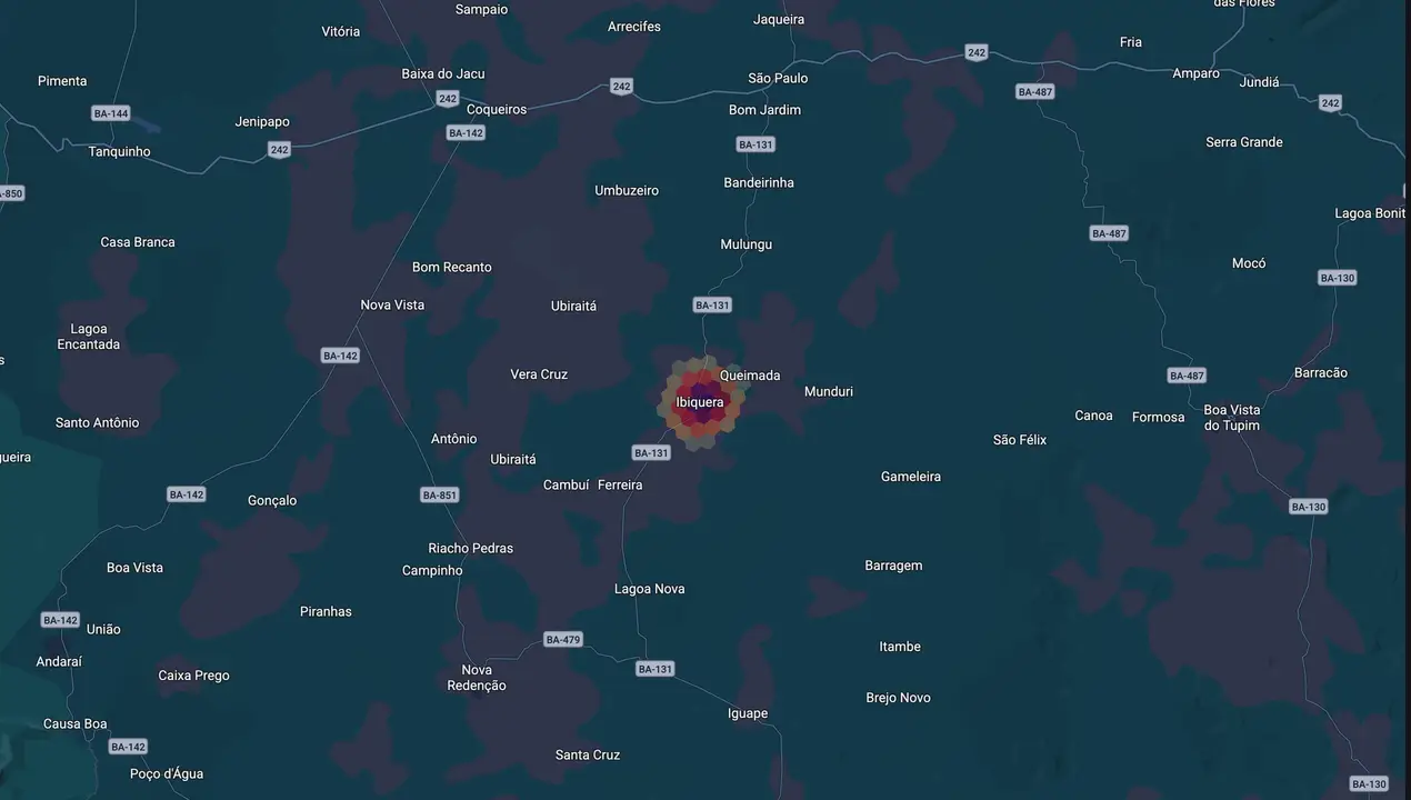 Mapa eleitoral de Cezar Almeida