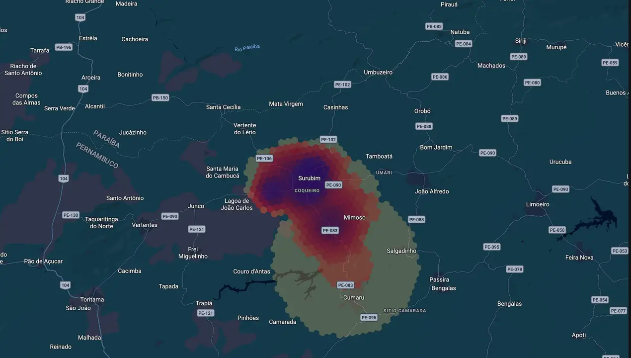 Mapa eleitoral de Chaparral