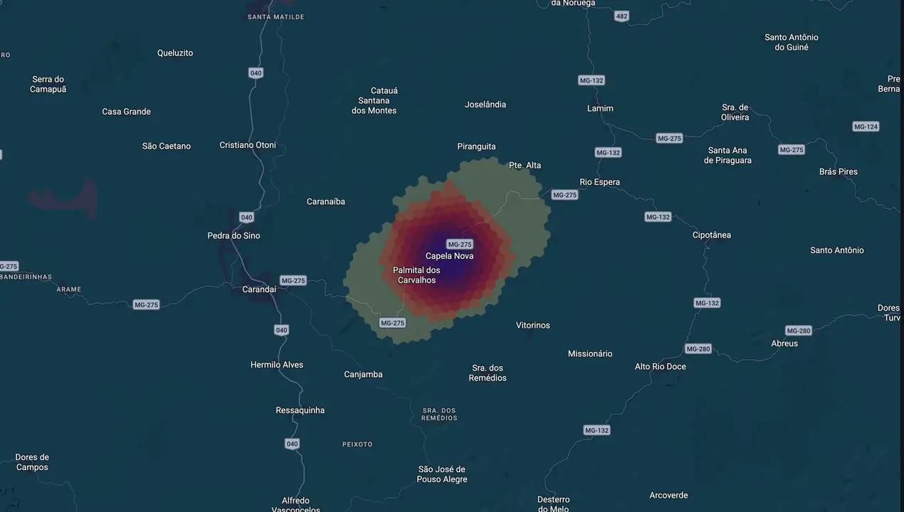 Mapa eleitoral de Charles Lopes Moreira