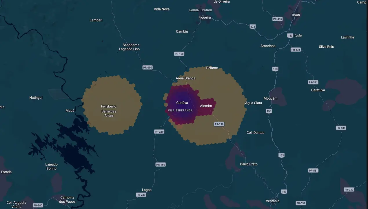 Mapa eleitoral de Christiano Borges