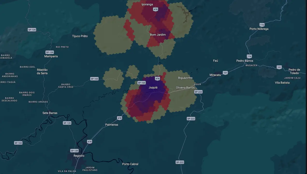 Mapa eleitoral de Cirilo
