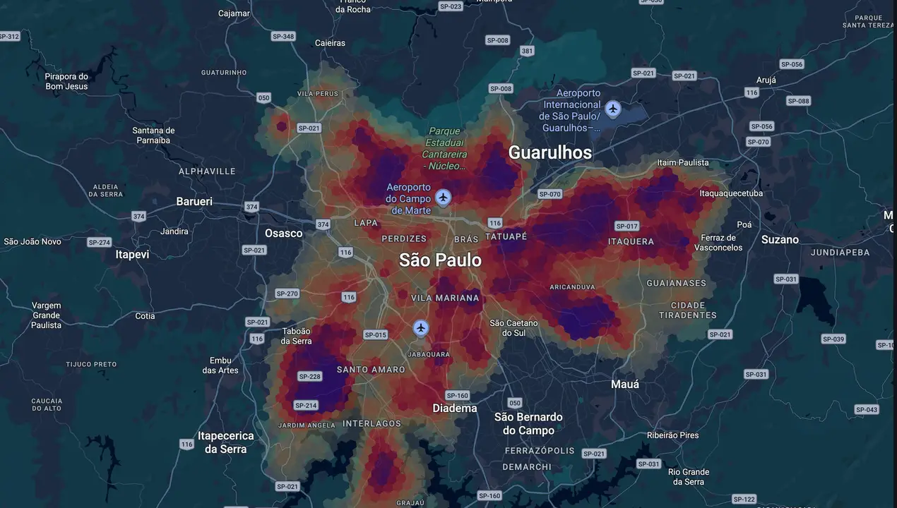 Mapa eleitoral de Cláudio Fonseca