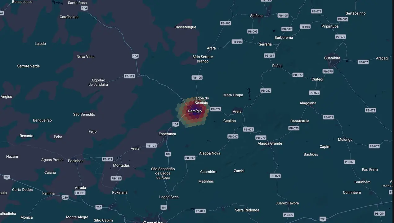 Mapa eleitoral de Claudio Régis