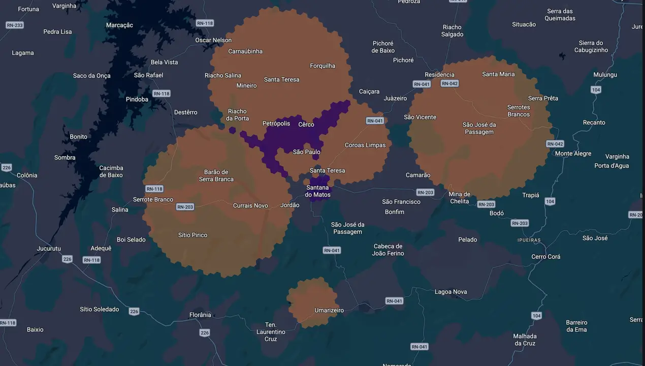 Mapa eleitoral de Claylton de Oton